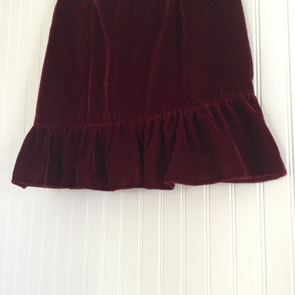 Urban Outfitters Velvet Wrap Skirt with Ruffles - Picture 8 of 11